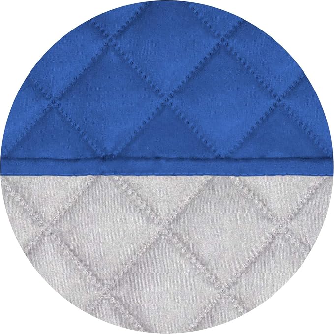 PureFit Reversible Quilted Sofa Cover, Water Resistant Slipcover Furniture Protector, Washable Couch Cover with Non Slip Foam and Elastic Straps for Kids, Pets (Chair, Classic Blue/Ivory), Small | Classic Blue/Ivory, Water Resistant Couch Protector, Wa...