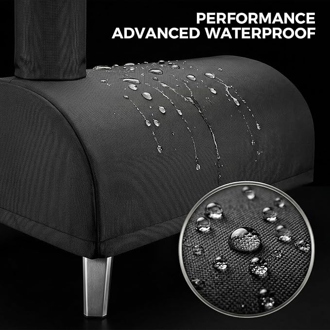 Pizza Oven Cover for Big Horn and aidpiza 12, 600D Heavy Duty Oven Cover | Waterproof Oven Cover for Pizza Oven with Adjustable Drawstrings and Handle, Pizza Oven Accessories Carry Cover for Outdoor