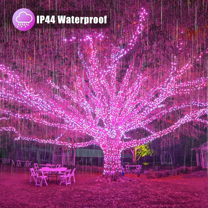 200 LED Pink String Lights Indoor Valentines Day Decorations, 66 FT Valentines Day Lights Waterproof with 8 Modes, Clear Wire Pink Fairy Lights Plug in for Valentine Day Wedding Party Bedroom Decor