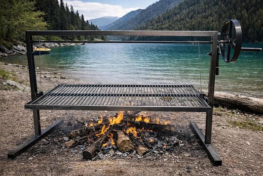 Iron Argentinian Style Santa Maria Grill- Size : 100 x 50 cm (40 x 20 in) Cod 1 (Santa Maria Grill (Only grill))