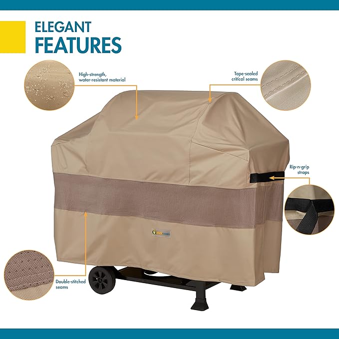 DUCKCOVERS Elegant Waterproof 65 Inch BBQ Grill Cover