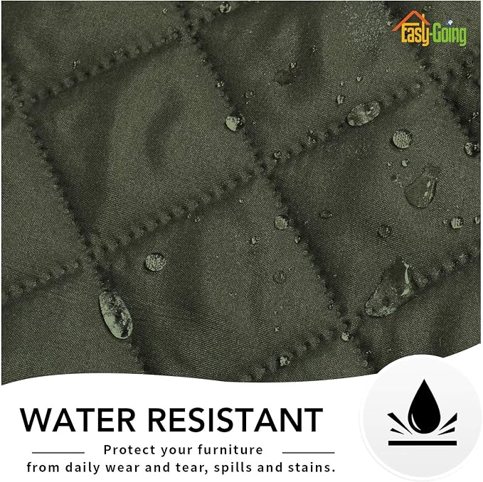 Easy-Going Reversible Couch Cover, Oversized Recliner, Army Green/Beige | Machine Washable Slipcover For Dogs, Water Resistant Furniture Mat For Living Room, Non-Slip Sofa Cover, Pet Friendly