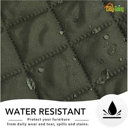Easy-Going Reversible Couch Cover, Oversized Recliner, Army Green/Beige | Machine Washable Slipcover For Dogs, Water Resistant Furniture Mat For Living Room, Non-Slip Sofa Cover, Pet Friendly