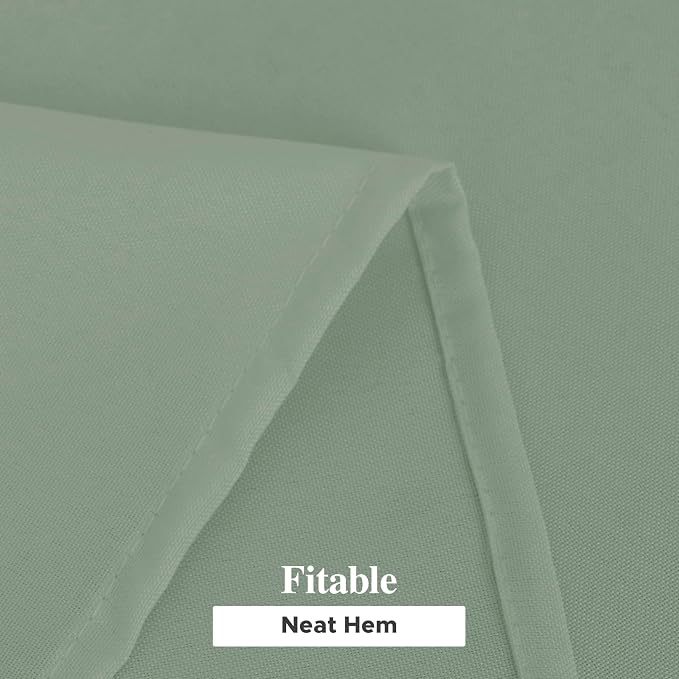 Fitable 6 Pack Sage Green Round Tablecloths - 70 Inches in Diameter | Wrinkle & Stain Resistant, Washable Polyester Fabric, For Wedding Party Banquet Formal Events Fall Thanksgiving Harvest