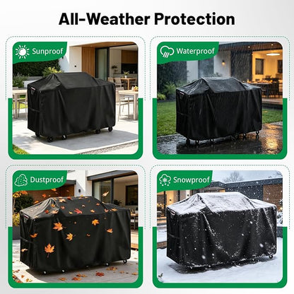 70 Inch Island Grill Cover, Outdoor Kitchen BBQ Waterproof Cover | Heavy Duty Outdoor Large Island Covers for Patio BBQ, 70"L x 32"W x 50"H