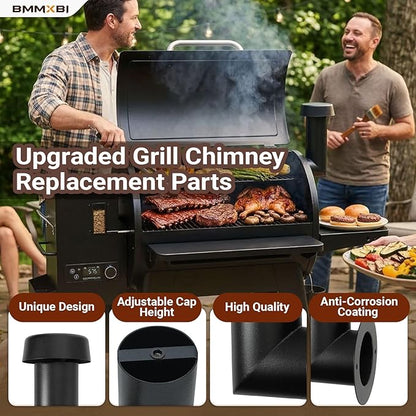 Pellet Grill Chimney Replacement Parts for Pit Boss 820 Series, 850 Series PB0820SP 10537 Grill Smoke Stack Replacement Parts for Pit Boss 850 820 PB0820SP PB700FB2