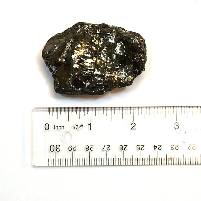 Santa's Coal for Christmas Stocking - Large Lump of Genuine American Coal in Premium Cotton Bag (Egg/Golf Ball Size, 2.5" x 2" x 1.5") - Ideal for Stocking Stuffers, Gag Gifts - Includes Experiment