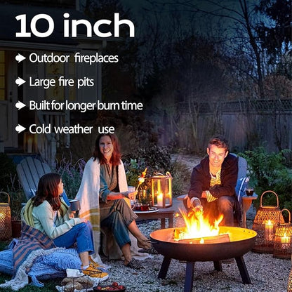 Kiln Dried Oak Firewood Bark Free Hardwood Logs for Pizza Ovens Fire Pits Fireplaces Clean Hot Burning Lights Quickly 10in 18lbs