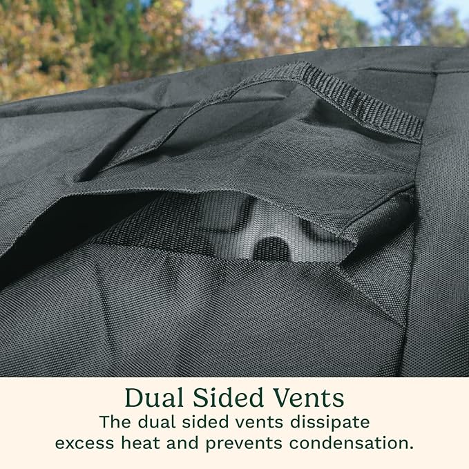Cuisinart Heavy-Duty 4-5 Burner Gas Grill Cover, Fade, UV and Weather Resistant, Durable and Convenient All Weather Cover with Drawstrings and Buckle Straps