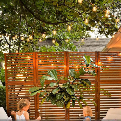 25Ft Outdoor String Lights, G40 Globe Patio Lights with 27 Warm White Incandescent Bulbs (2 Spare) Waterproof Hanging Outdoor Light UL Listed for Backyard Bistro Porch Garden Wedding Party - White