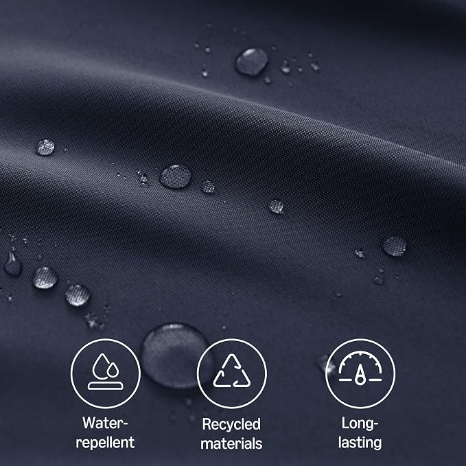 Amazon Basics Thin Rectangle Tablecloths, Water-Resistant Textured Fabric, Wrinkle Resistant, Washable Decorative Table Cover for Dining, Parties, 60" x 104", Navy Blue, Pack of 2