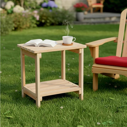 Shine Company Providence Rectangular Side Table – Natural