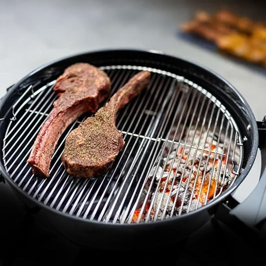 SnS Grills Slow ‘N Sear Original Charcoal Basket for Weber 22” Kettle — Two-Zone Smoker Attachment for Low and Slow BBQ, Reverse Sear — America’s Test Kitchen Best Grill Accessory