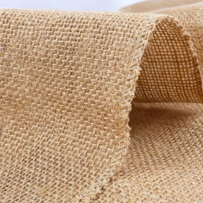 100% Natural Jute Rustic Burlap Table Runner - 12" Wide x 108" Long - Perfect for Rustic Theme Weddings, Events, Parties, BBQ's, Dining Table & Home Decor.