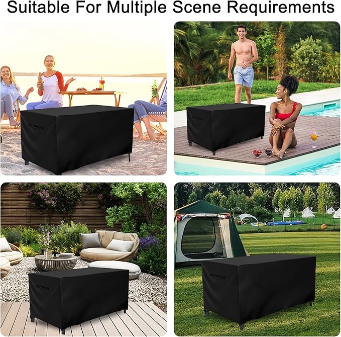Outdoor Waterproof Grill Table Cover, 60 Inch Rectangle Patio Dining Table Covers Outdoor Heavy Duty Waterproof Patio BBQ Grill Stand Cover(61"Lx 39"W x 28"H)