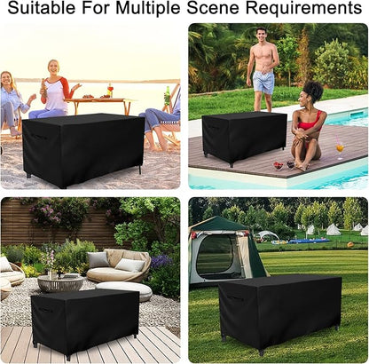 Outdoor Waterproof Grill Table Cover, 60 Inch Rectangle Patio Dining Table Covers Outdoor Heavy Duty Waterproof Patio BBQ Grill Stand Cover(61"Lx 39"W x 28"H)