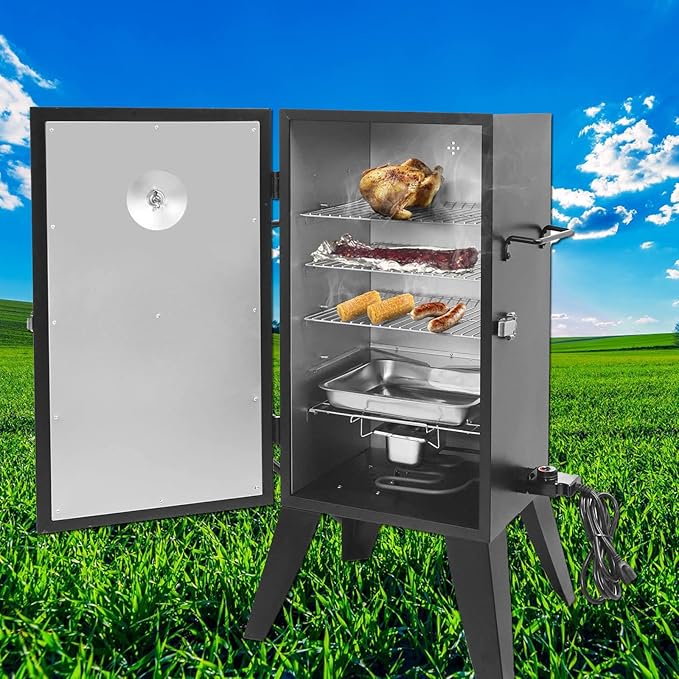 1500W Electric Smoker Heating Element Compatible with Master-built Smokers & Grills with Adjustable Thermostat Cord Controller, Replacement BBQ Part