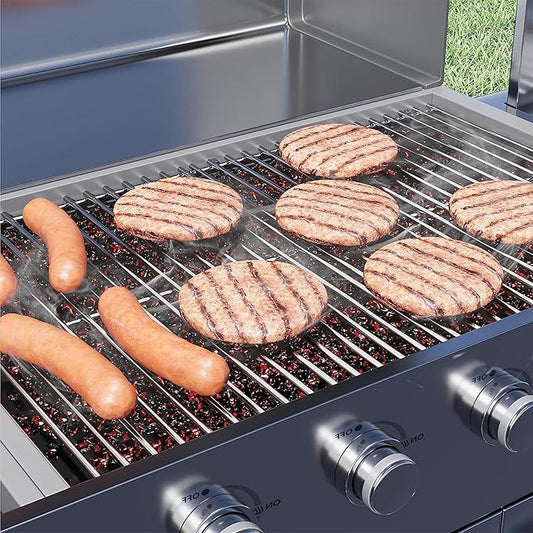 Orgneas 17 Inch Grill Grates for Home Depot Nexgrill 720-0830H, 720-0830D, 720-0783E, 720-0783C, Stainless Steel Cooking Grate Replacement Parts for Uniflame, Kenmore, Nexgrill 4&5-Burner Gas Grills