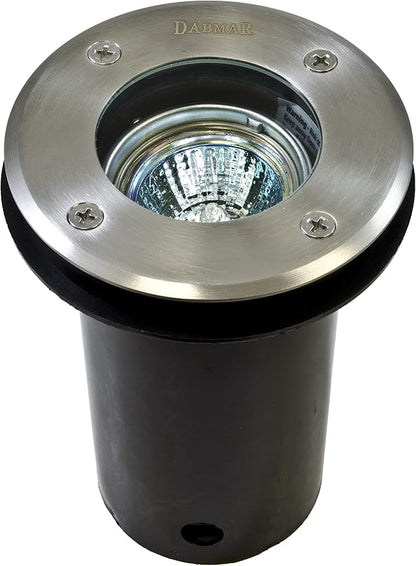 DABMAR LIGHTING LV314-LED7-SS Well Light W/O Grill Adjustable 7W LED MR16 12V, Stainless Steel