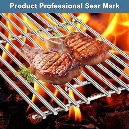 Grill Parts for Ducane 30400042, Jenn Air 720-0337, Kirkland 720-0432 720-0108 720-0193, Brinkmann 810-8502-S 810-8501-S, Grill Cooking Grates for Ducane 30400042 5 Burner Gas Grill