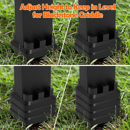 4 Pcs Griddle Leveling Shims Kit for Blackstone Griddles, Grill Accessories Use for Blackstone Electric Tabletop Griddle with Stand, Keep Flat Top Grill in Level
