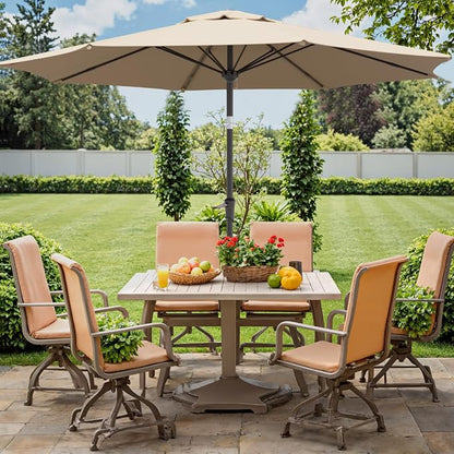 Outdoor Patio Umbrella, 8 Ribs Market Table Umbrella