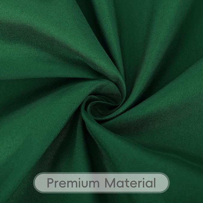 8 Pack Hunter Green Rectangle Table Cloth 60 x 102 Inch For 6 Foot Tables | Wrinkle Resistant Tablecloth, Washable Polyester Fabric, Rectangular Tablecloth for Wedding Party Banquet Buffet