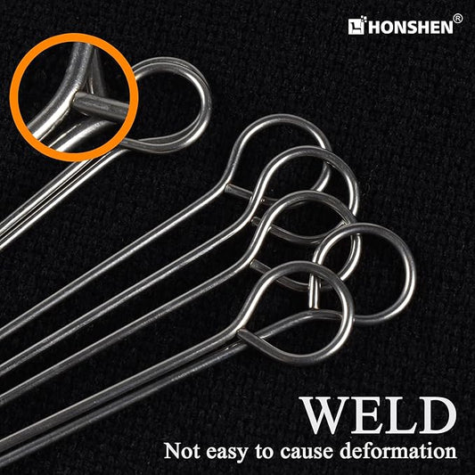 Turkey Lacers for Trussing Turkey,6 inches Stainless Steel metal skewers,Set of 12
