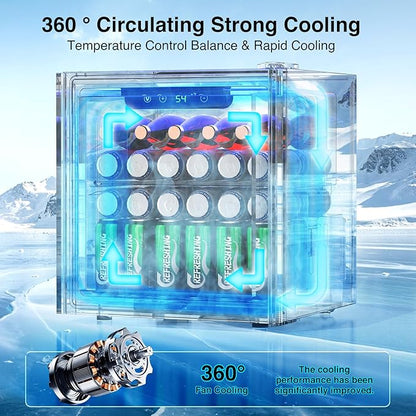 Kismile Mini Refrigerator Cooler 36L Beverage Fridge for 12 Bottle 50 Can,1.3 Cu.Ft Drink Fridge with Seamless Outer Frame,Electronic Temperature Control for Home/Bar/Office 40-61℉,Silver