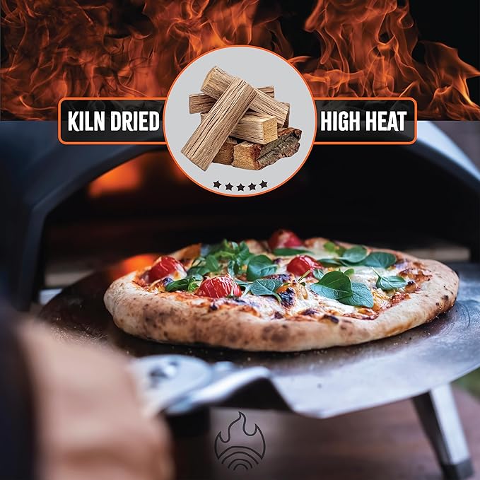 The Tiny Timbers USDA Grade Kiln Dried Hardwood for Table Top Fire Pit and Pizza Oven | Compatible with Solo Stove Mesa & Mesa XL | 5" Splits | USA Sourced | 15 lb. | 1000+ cu. in. | Apple Wood