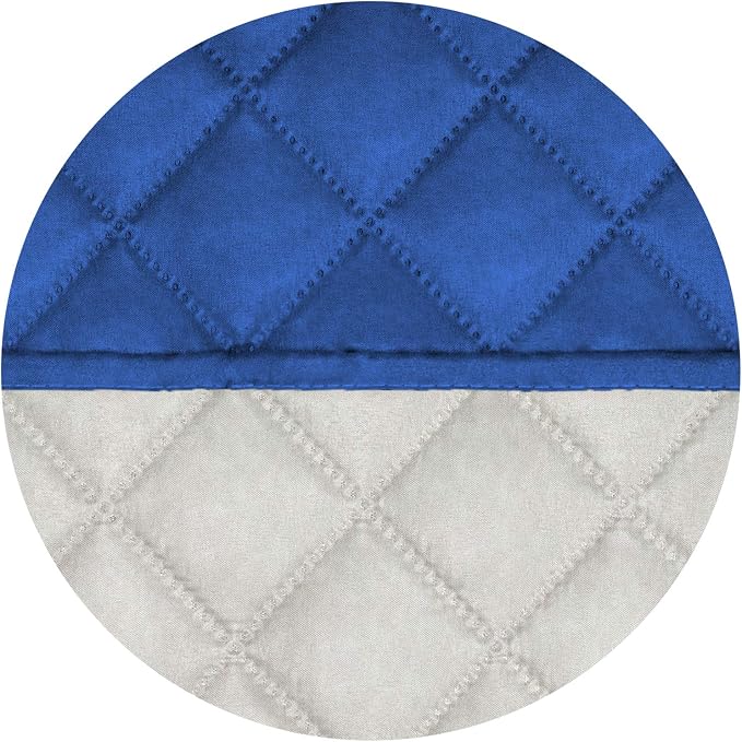 PureFit Reversible Quilted Couch Covers for Dogs Sofa Cover 4 Seater 88" | Classic Blue/Ivory, Water Resistant Couch Protector, Washable Pet Couch Cover with Non Slip and Elastic Straps For Kids