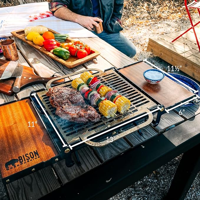 Happy Hibachi Charcoal Grill by Bison Woodworking Humboldt KS