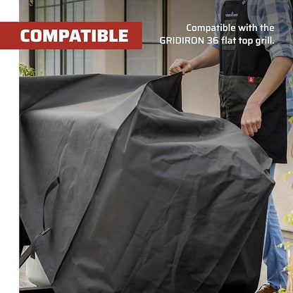 Camp Chef Gridiron 36 Patio Cover - Durable Outdoor Flat-Top Grill Cover with Form-Fitting Straps for Gridiron 36