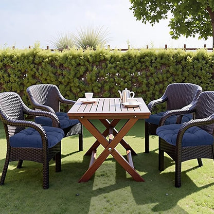 MTMR Outdoor Chair Cushions Set of 2, Patio Furniture Seat Pads, Waterproof | 2Pcs , waterproof cover, PP cotton, u-shaped, no-fading, thick patio seat pads for outdoor wicker furniture in yard, 19x19x4