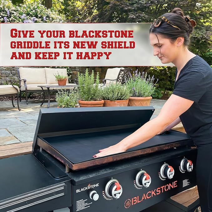 KITCHEN PERFECTION 28" Premium Silicone Griddle Cover Mat for Blackstone Griddle 28 Inch - Hermetic Protection from Rust & Debris All Year, Fits All Blackstone 28 Inch Models - Food Grade Silicone