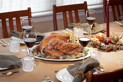 Holiday Serving Platter Thanksgiving Turkey Serving Set - Large Ceramic Turkey Platter & Turkey Baster Injector - Perfect for Holiday Dinners