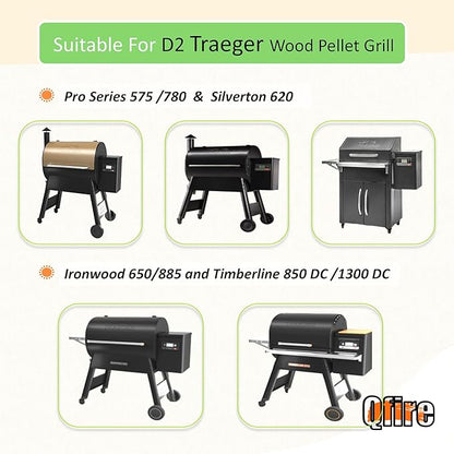 Replacement Part for Traeger D2 Hot Rod/Firepot Combo Kit - Pro 575 & Pro 780,20v Igniter & Fire pot Combo For Traeger Ironwood 650/885 Wood Pellet Grill