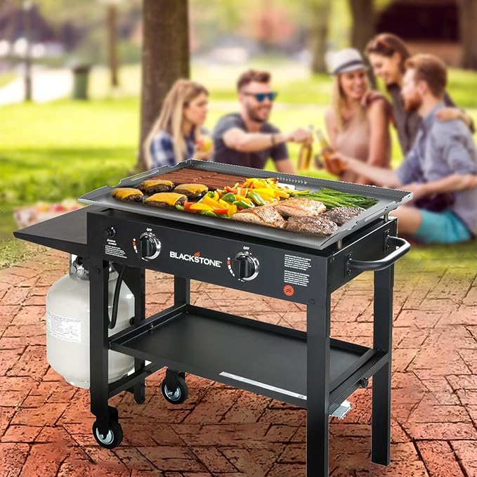 New Upgrade 28 Inch Griddle Replacement Top for Blackstone 28" Flat Top Grill 1803 1924 1883 1853, Gas Griddle Replacement Parts Top with Rear Grease System for Most Blackstone 28" Flat Top Grill