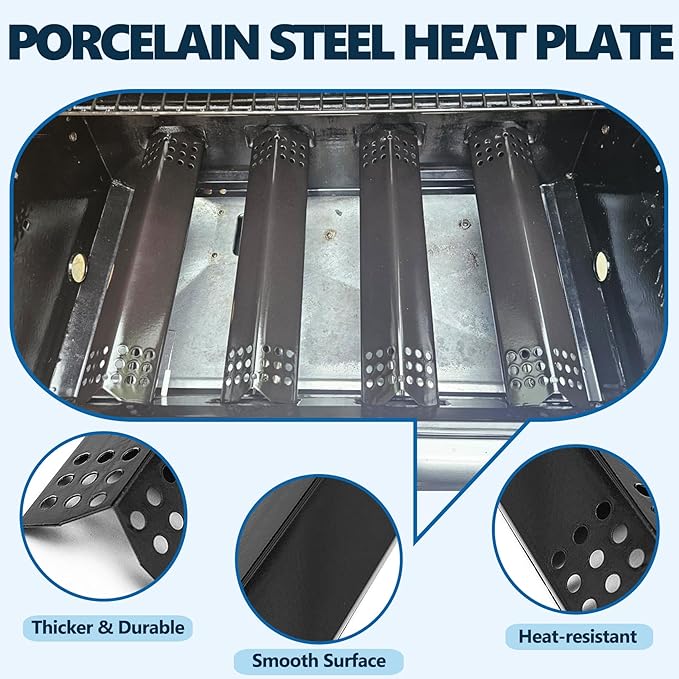 SafBbcue Replacement Parts Kit for Nexgrill 4 burner 720-0830A 720-0830H 720-0783E 720-0783C 720-0830D Parts, Kenmore 122.33492410 122.33492411, Master Forge 1010037, BHG 720-0783W Replacement Parts