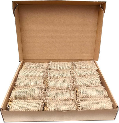 AukBeeFun Jute Burlap Rolls Smoker Fuel,2 Pound Bee Smoker Fuel for Beekeeping,Easy to Light Produce a Clean and Cool Smoke Burn for A Long Time