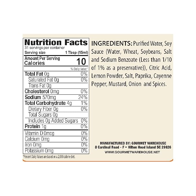 Gourmet Warehouse Orleans Cajun Injectable Marinade with Syringe Included 16 Ounces - (Pack of 1)