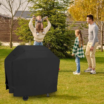 Outdoor Grill Cover Fits Cuisinart 4-Burner Gas Grill CGG-7400, Cover Geny Waterproof 600D Heavy Duty Barbecue Grill Covers, 48" L x 24" D x 45" H.