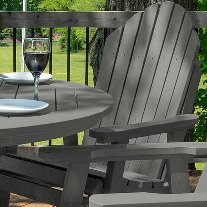 highwood AD-CNA48-CGE Hamilton 5 Piece Round Counter Height Dining Set, Coastal Teak