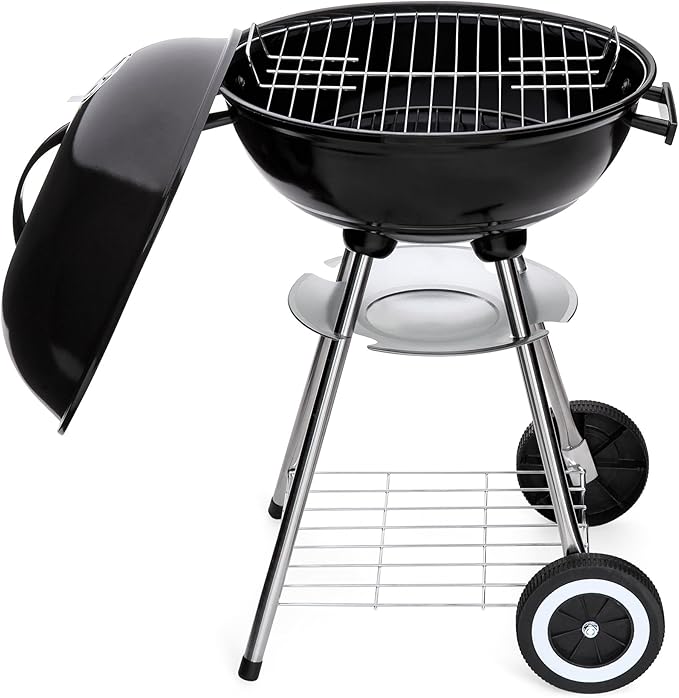 Best Choice Products 18-inch Portable Steel Charcoal Barbecue BBQ Grill w/ Heat Control for Patio, Porch, Picnic, Tailgate, Black