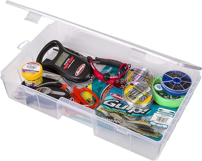 Flambeau Outdoors 7000R Tuff Tainer Double Deep Bulk Core Zerust Tab, Clear | Oversized open double deep box for bulky gear, includes Zerust anti-rust tab. Translucent, 16.5 x 9.75 x 3.25in