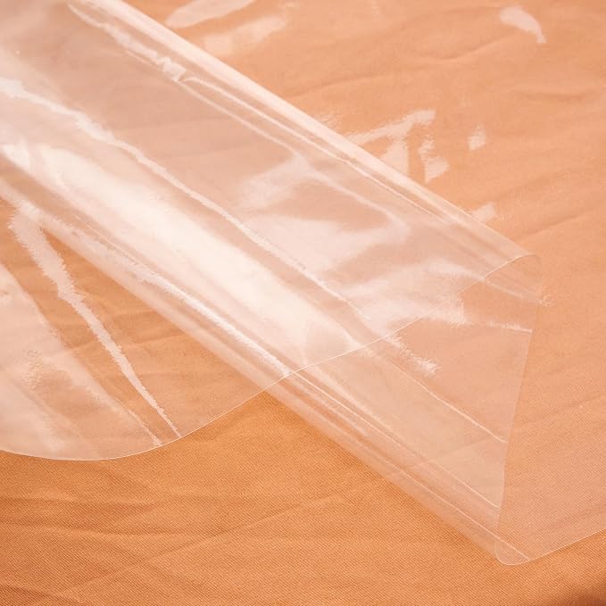 Clear Plastic Tablecloth Protector Rectangle 60x84 inch Waterproof Oilproof Stain Resistant Wipeable Table Cover for Dining Tables