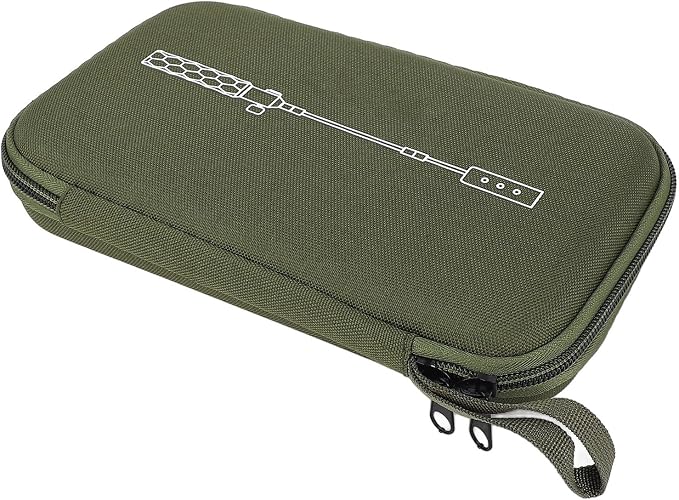 Dan&Dre EVA Shockproof Portable Camping Grill Flashlight Box/Cover with Large Capacity, Fixing Strap, Lightweight for Outdoor Activities, Camping, BBQ, Hiking (Army Green)
