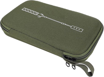 Dan&Dre EVA Shockproof Portable Camping Grill Flashlight Box/Cover with Large Capacity, Fixing Strap, Lightweight for Outdoor Activities, Camping, BBQ, Hiking (Army Green)