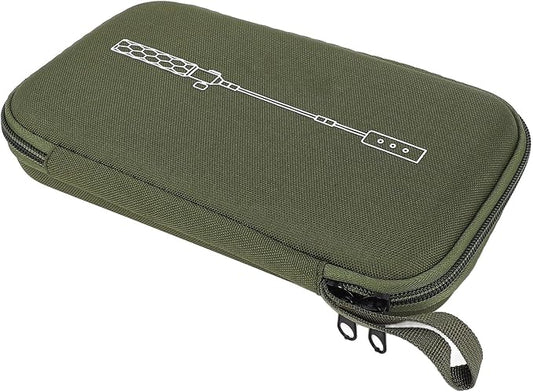 Dan&Dre EVA Shockproof Portable Camping Grill Flashlight Box/Cover with Large Capacity, Fixing Strap, Lightweight for Outdoor Activities, Camping, BBQ, Hiking (Army Green)