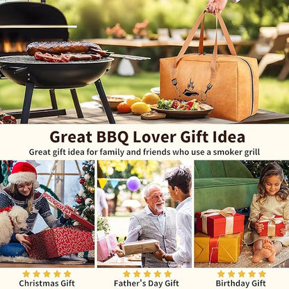 BBQ Blanket for Resting Meat, Insulated Meat Resting Bag for Moisture Retention and Tender BBQ, Heavy-Duty Meat Blanket with Wide Mouth Design for Briskets, Pork Shoulders, Steaks